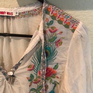 Johnny was embroidered top